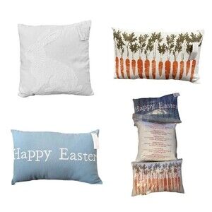 Set of 3 Easter Spring Decorative Accent Throw Pillows NWT